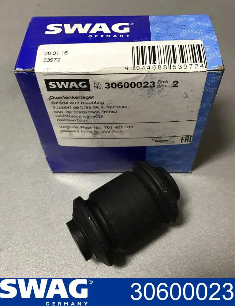 Do koszyka 30600023 Swag Silentblock przedniego wahacza dolnego