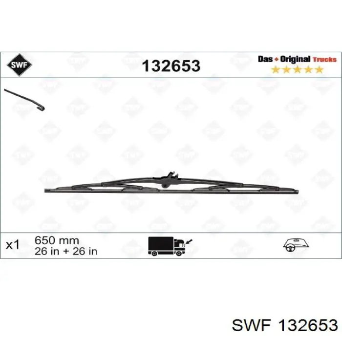 Pióro wycieraczki szyby przedniej kierowcy Renault (RVI) 7482559001 cena, od 14,71 USD
