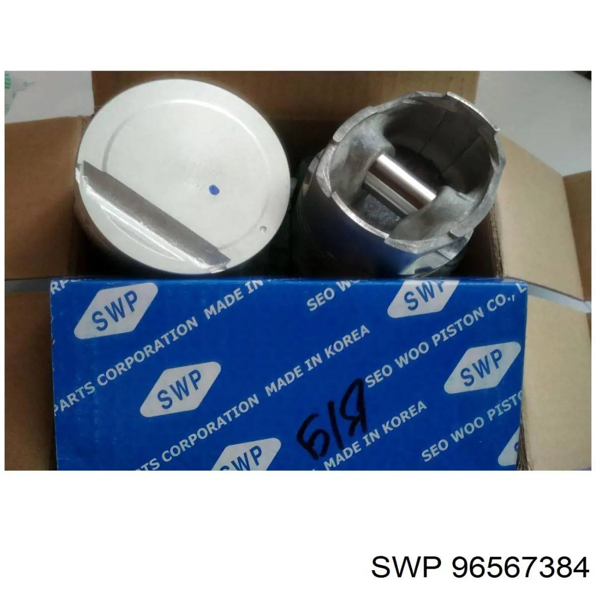 Tłok, komplet na 1 cylinder, 2. naprawa (+0,50) do Chevrolet Spark (Matiz)  M200, M250