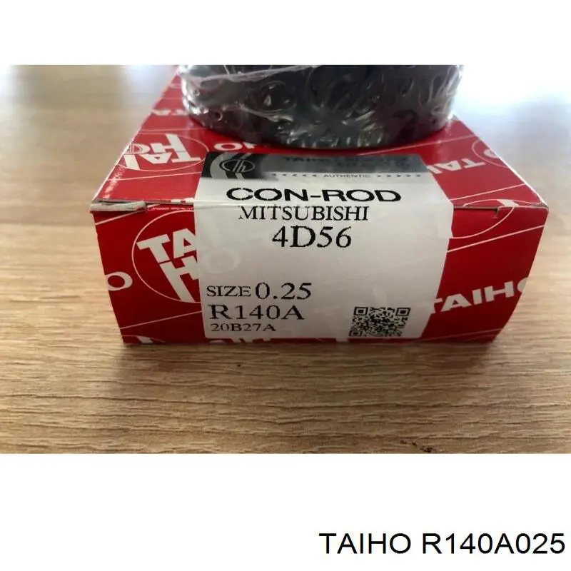 R140A025 Taiho Panewki korbowodowe wału korbowego, zestaw, 1. naprawa (+0,25)