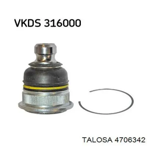 Sworzeń wahacza dolny Talosa 4706342 cena, od 11,84 USD
