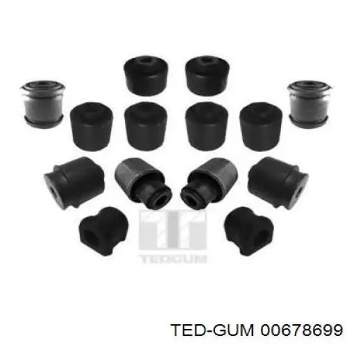 Zestaw silentbloców tylnej zawieszenia Toyota Avensis II sedana (T25) (2003 - 2008) cena, od 238,53 USD