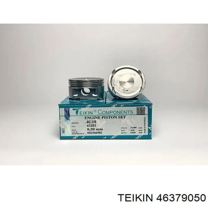 46379050 Teikin Tłok (komplet na silnik), 2. naprawa (+0,50)
