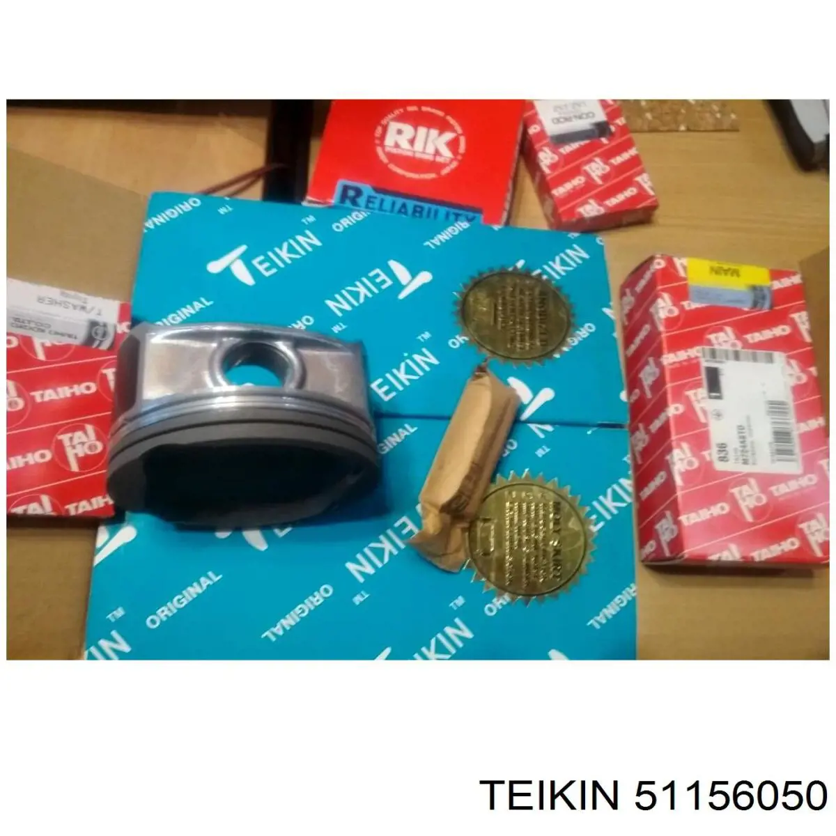 51156050 Teikin Tłok (komplet na silnik), 2. naprawa (+0,50)