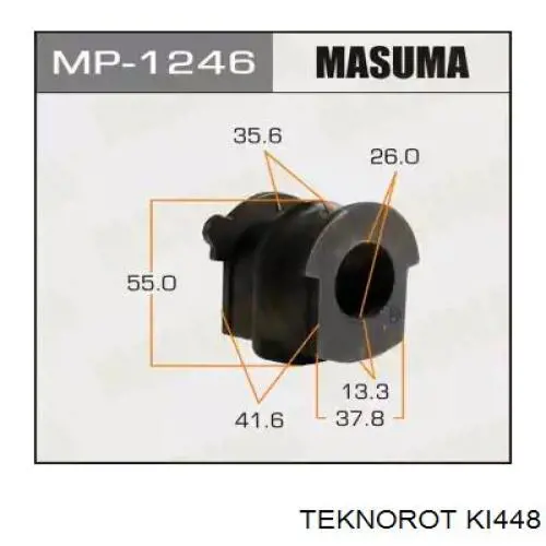 KI-448 Teknorot wahacz zawieszenia przedniego dolny prawy