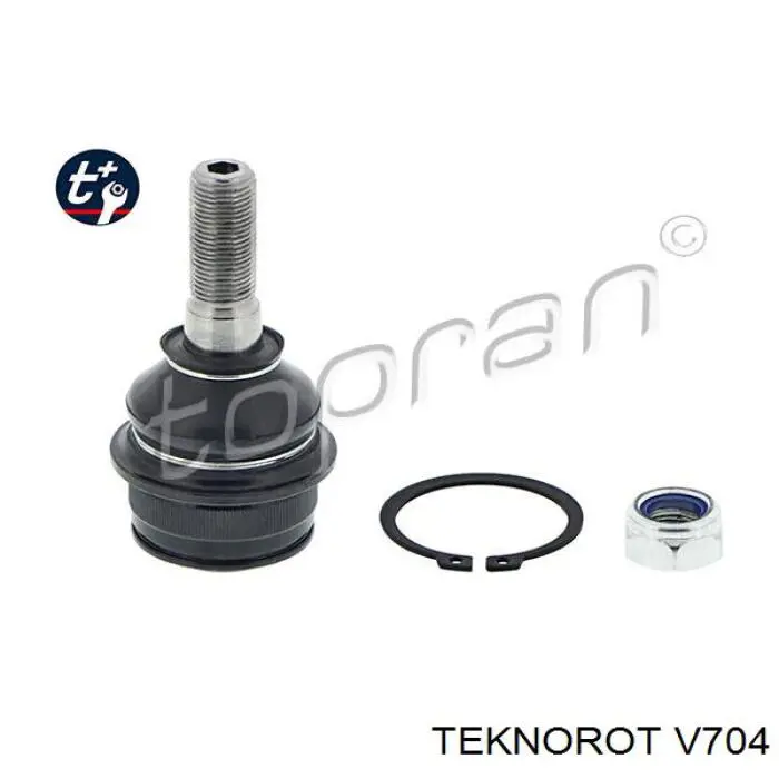 Do koszyka V704 Teknorot Sworzeń wahacza górny