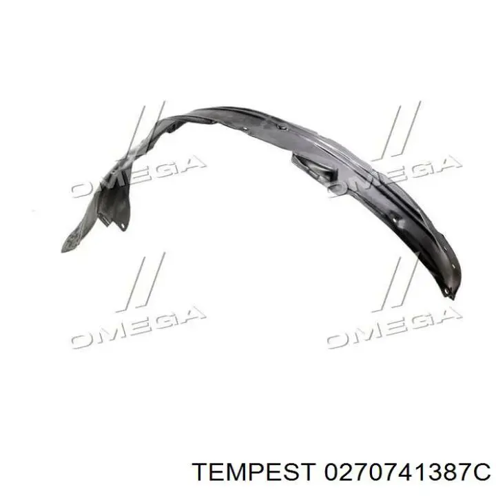Nadkole błotnika przedniego lewe Hyundai SOLARIS I sedana (SBR11) (2011 - 2017) cena, od 14,30 USD