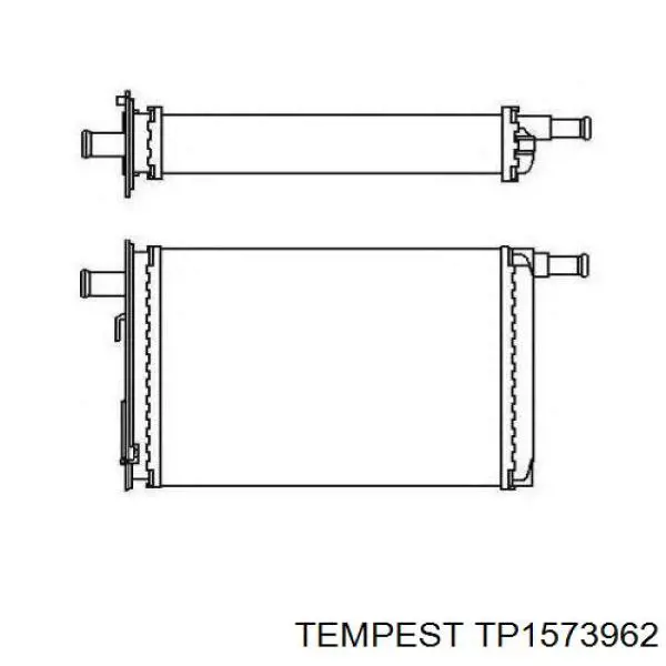 Chłodnica nagrzewnicy (ogrzewacza) TP1573962 Tempest