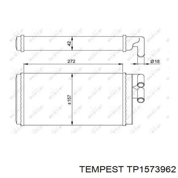 Chłodnica nagrzewnicy (ogrzewacza) Tempest TP1573962