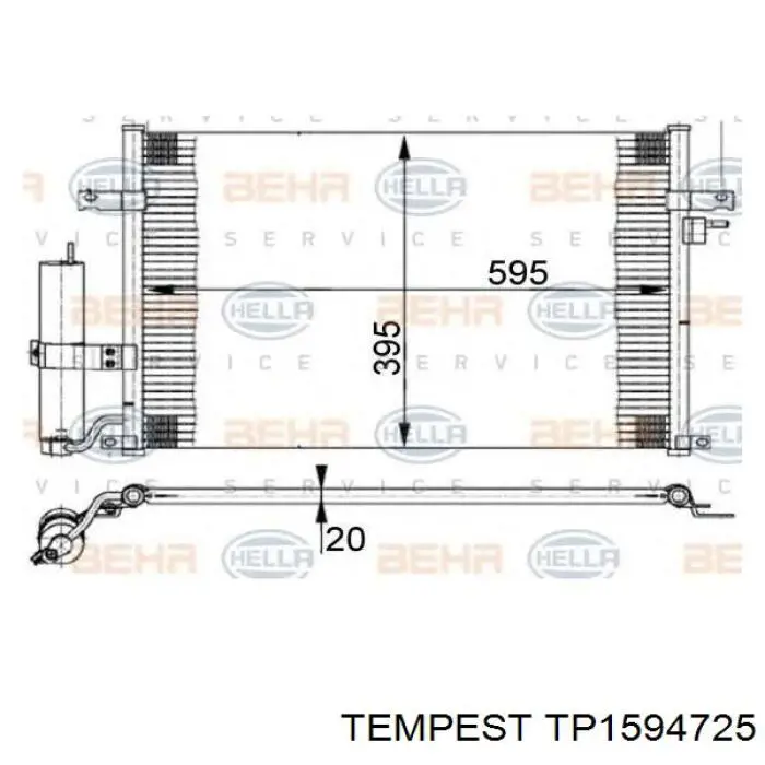 TP1594725 Tempest Chłodnica klimatyzacji