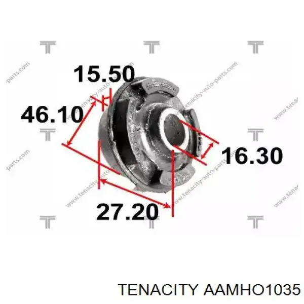 Silentblock przedniego wahacza dolnego Tenacity AAMHO1035 cena, od 8,36 USD