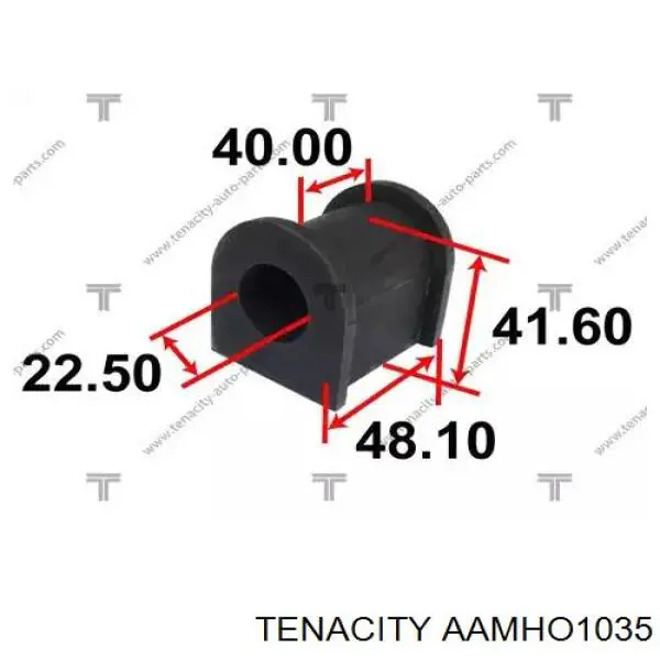 Silentblock przedniego wahacza dolnego Tenacity AAMHO1035 cena, od 8,36 USD