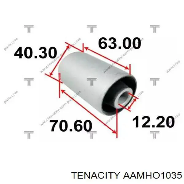 Silentblock przedniego wahacza dolnego Tenacity AAMHO1035