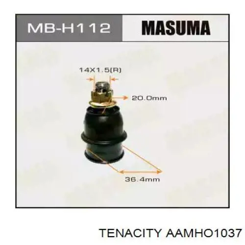 Silentblock przedniego wahacza dolnego AAMHO1037 Tenacity