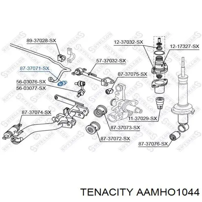 Do koszyka AAMHO1044 Tenacity Silentblock wahacza tylnego dolnego