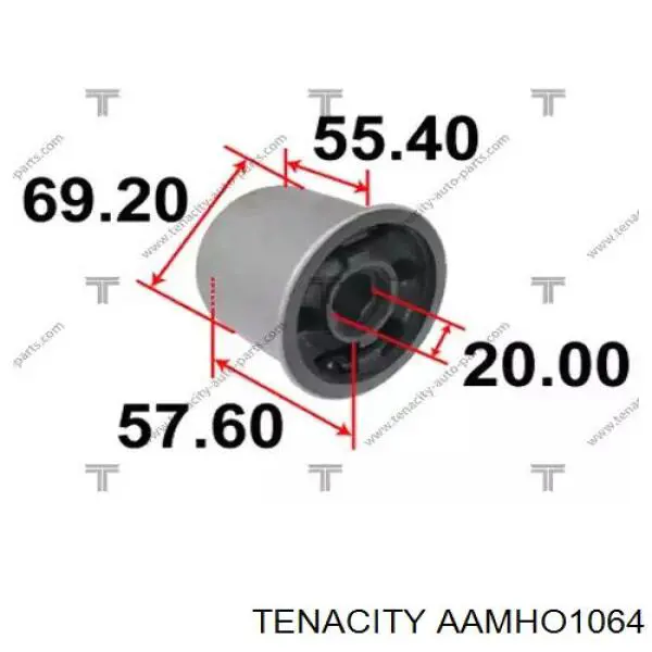 Silentblock przedniego wahacza dolnego Tenacity AAMHO1064 cena, od 35,56 USD