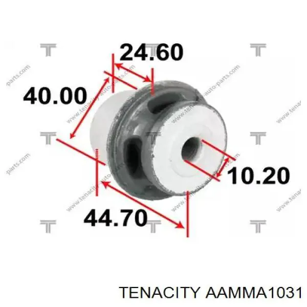 Silentblock przedniego wahacza górnego Tenacity AAMMA1031 cena, od 9,42 USD