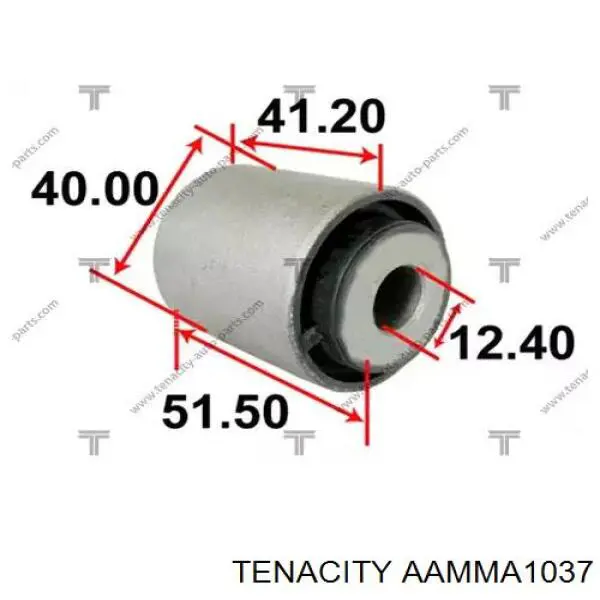 AAMMA1037 Tenacity Silentblock drążka poprzecznego (zawieszenia tylnego)