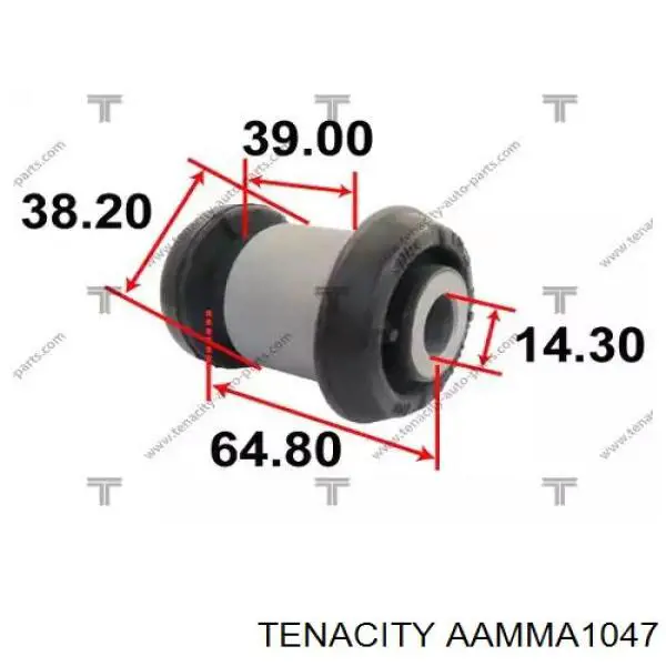 Do koszyka AAMMA1047 Tenacity Silentblock przedniego wahacza dolnego
