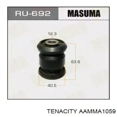 Silentblock wahacza tylnego dolnego AAMMA1059 Tenacity