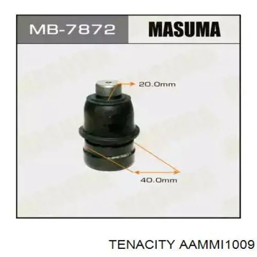 AAMMI1009 Tenacity Silentblock przedniego wahacza dolnego