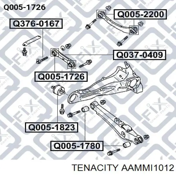 Silentblock wahacza tylnego dolnego Tenacity AAMMI1012 cena, od 8,44 USD