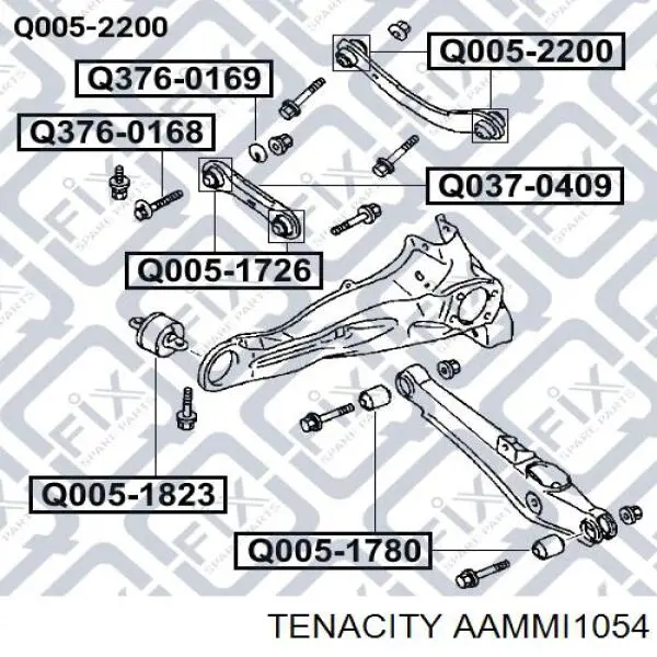 Silentblock tylnego wahacza poprzecznego Tenacity AAMMI1054 cena, od 9,60 USD