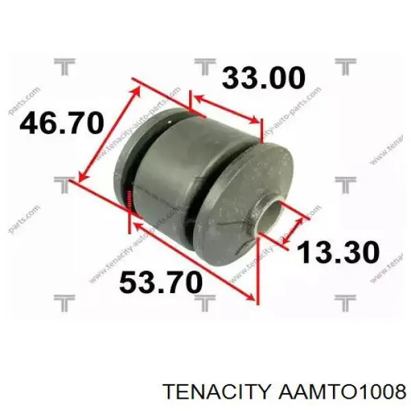 Silentblock przedniego wahacza dolnego Tenacity AAMTO1008 cena, od 6,58 USD