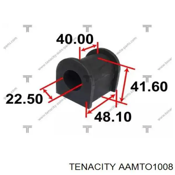 Do koszyka AAMTO1008 Tenacity Silentblock przedniego wahacza dolnego