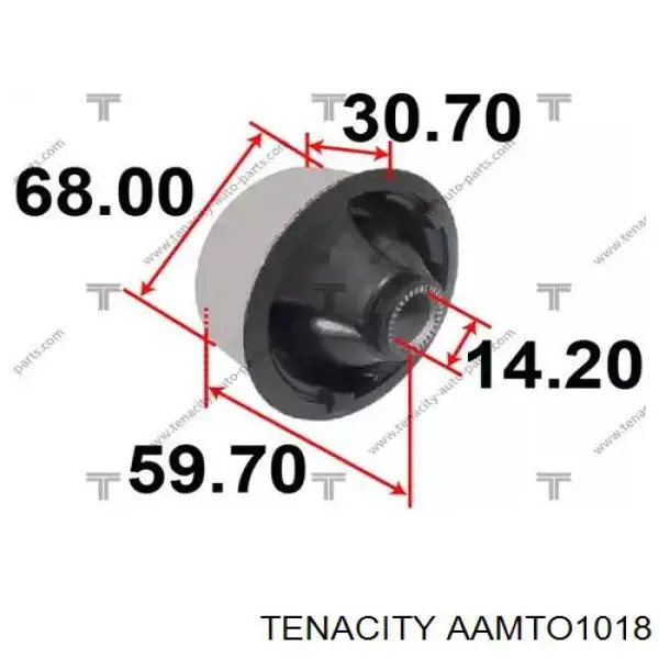 AAMTO1018 Tenacity silentblock przedniego wahacza dolnego