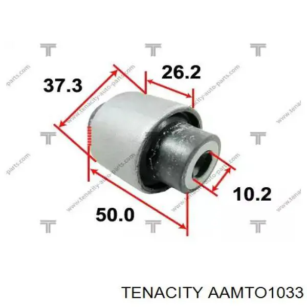 Silentblock przedniego wahacza dolnego Tenacity AAMTO1033 cena, od 9,74 USD