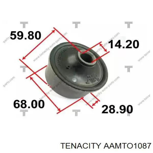 AAMTO1087 Tenacity Silentblock przedniego wahacza dolnego