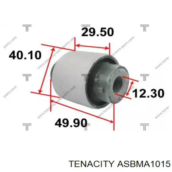 ASBMA1015 Tenacity Tuleja stabilizatora przedniego