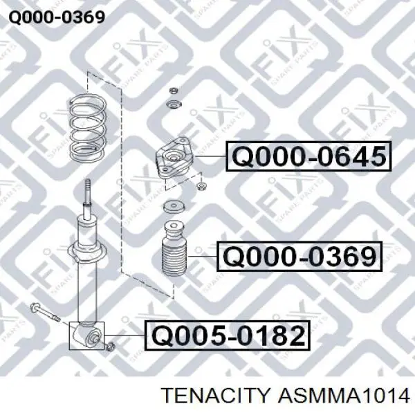 Poduszka amortyzatora przedniego ASMMA1014 Tenacity