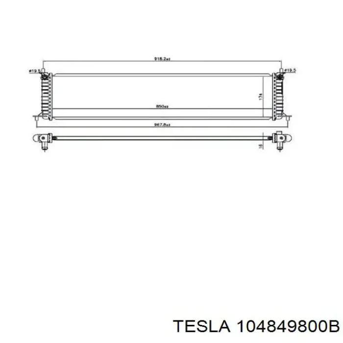 Chłodnica silnika Tesla Model X 