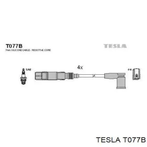 Zestaw przewodów wysokiego napięcia Tesla T077B cena, od 25,55 USD