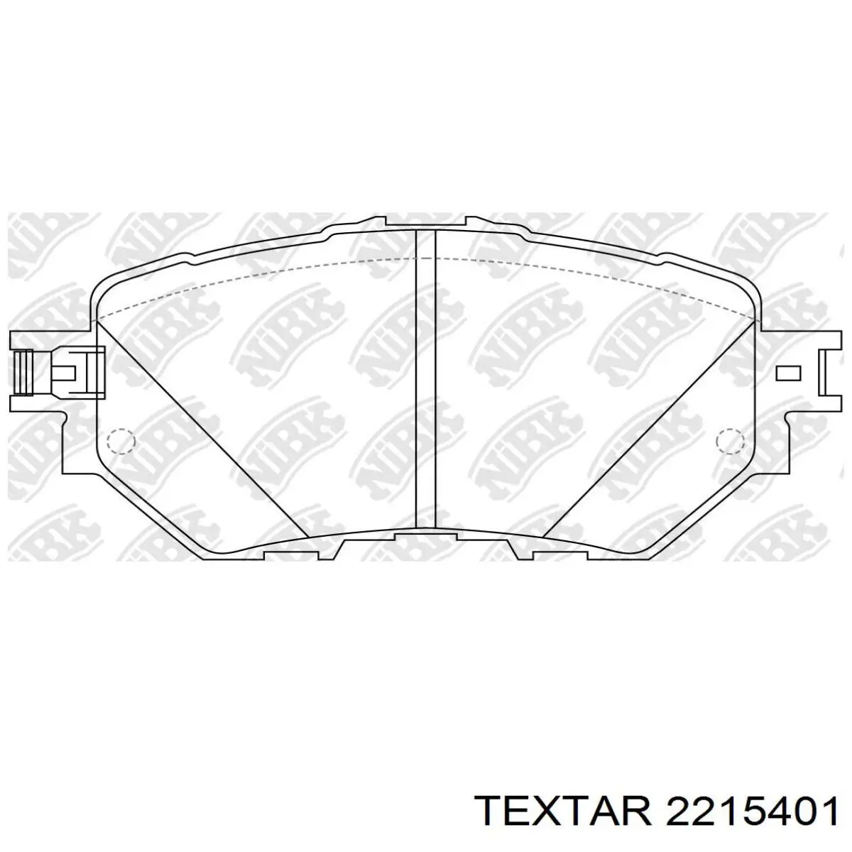 2215401 Textar Klocki hamulcowe przednie tarczowe