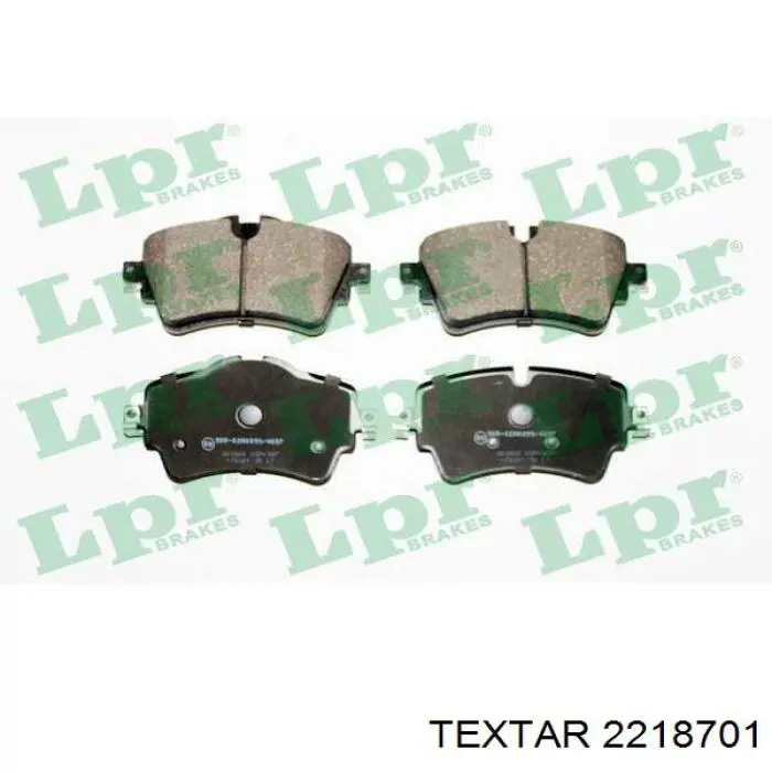 Klocki hamulcowe przednie tarczowe Textar 2218701 cena, od 41,85 USD