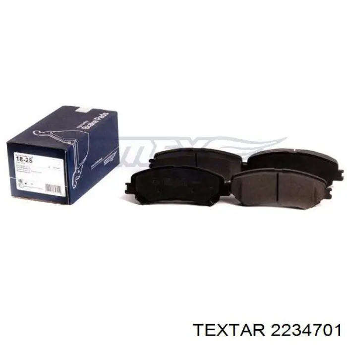 Do koszyka 2234701 Textar Klocki hamulcowe przednie tarczowe