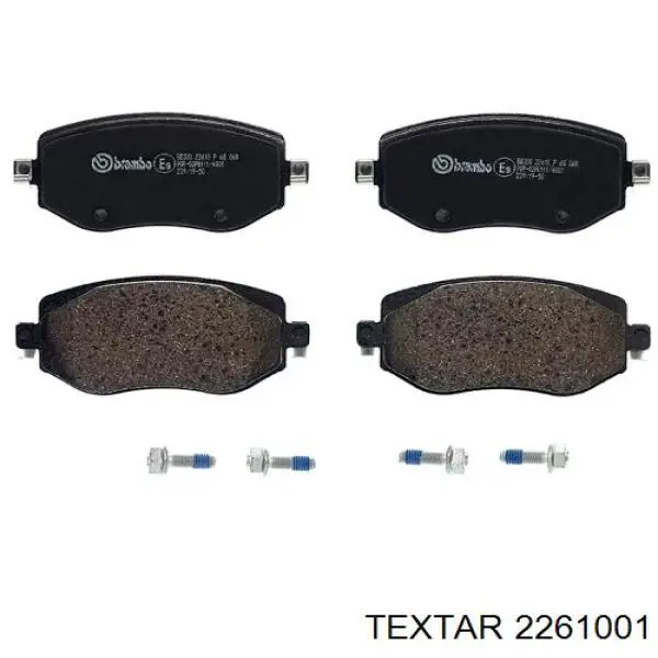 Klocki hamulcowe przednie tarczowe Textar 2261001 cena, od 32,70 USD