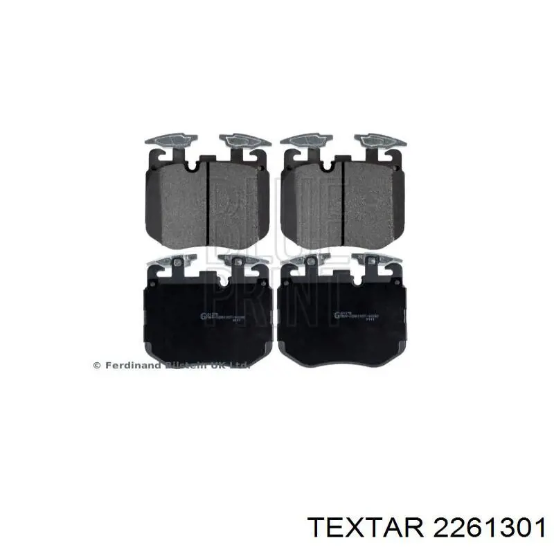 Okładziny (klocki) do hamulców tarczowych tylne Textar 2261301 cena, od 47,36 USD