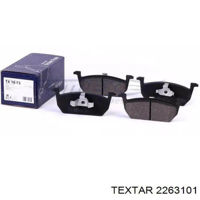 Do koszyka 2263101 Textar Klocki hamulcowe przednie tarczowe