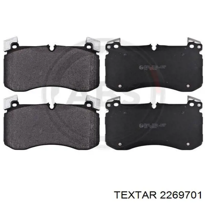 2269701 Textar Klocki hamulcowe przednie tarczowe