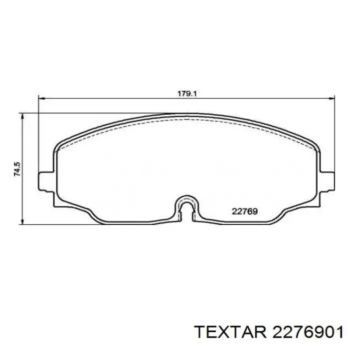 Klocki hamulcowe przednie tarczowe Textar 2276901 cena, od 74,90 USD