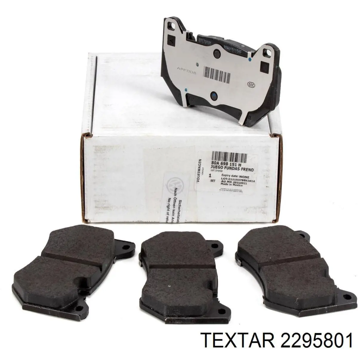 Klocki hamulcowe przednie tarczowe Textar 2295801 cena, od 49,66 USD