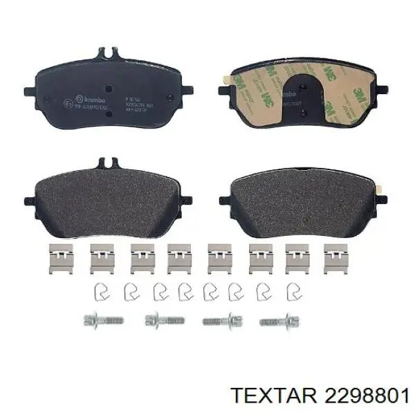 Do koszyka 2298801 Textar Klocki hamulcowe przednie tarczowe