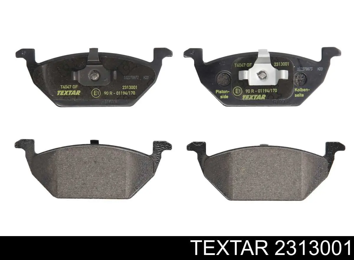 Klocki hamulcowe przednie tarczowe Textar 2313001 cena, od 40,25 USD