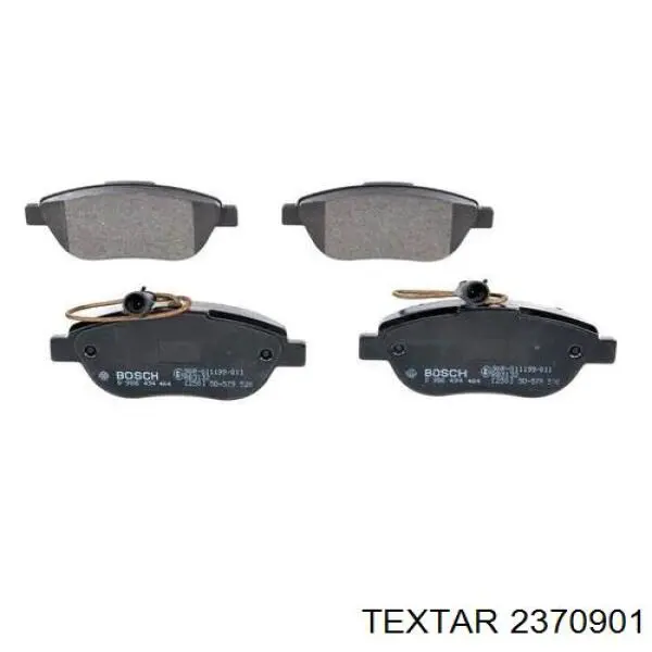 Do koszyka 2370901 Textar Klocki hamulcowe przednie tarczowe