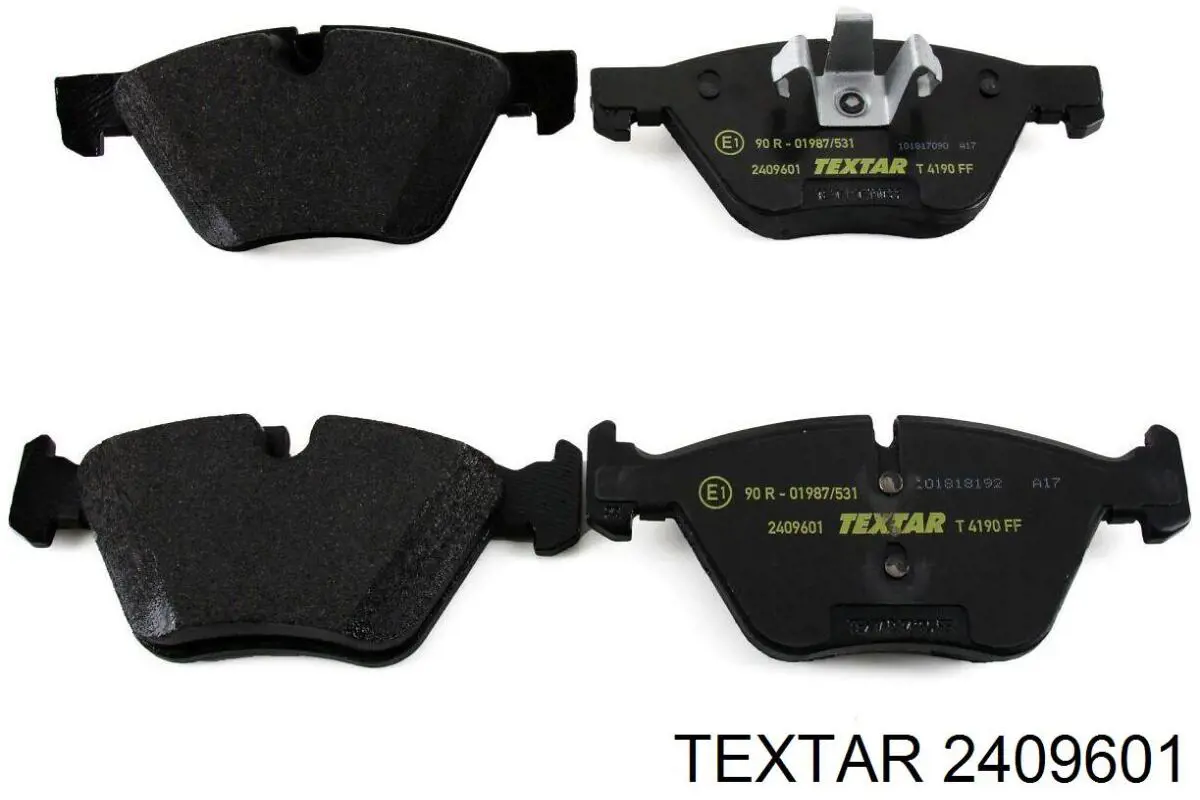 Do koszyka 2409601 Textar Klocki hamulcowe przednie tarczowe
