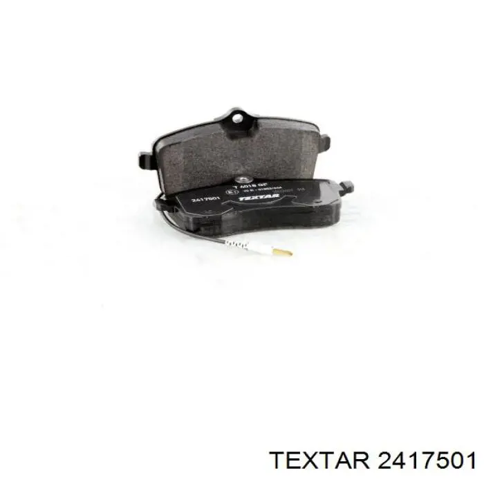 Do koszyka 2417501 Textar Klocki hamulcowe przednie tarczowe